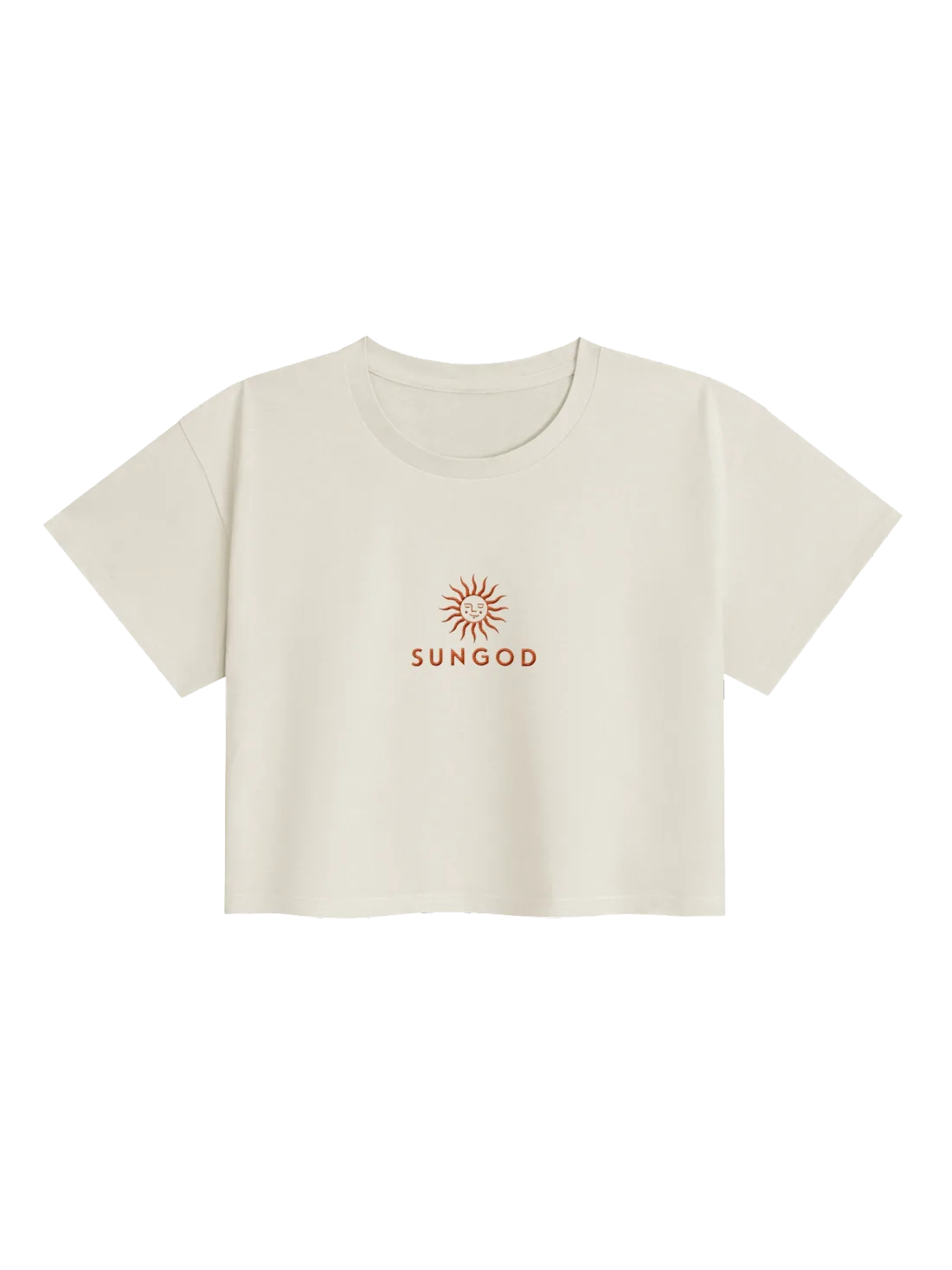 SunGod Women's Cropped Stitched Tee
